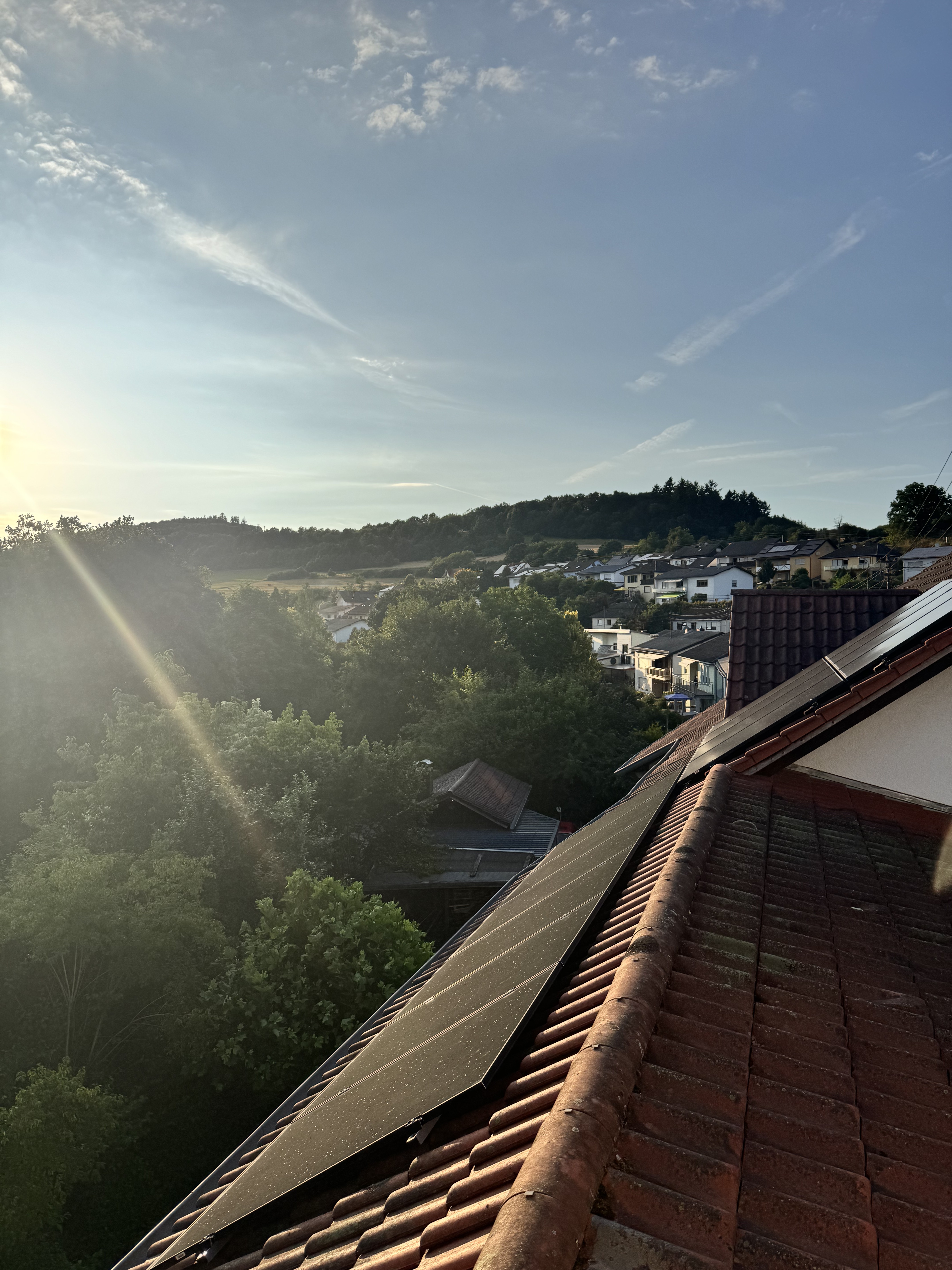 Rooftop view during renovation